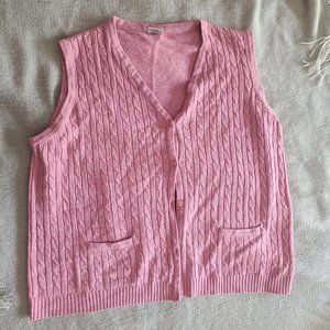 Pink Sweater Vest